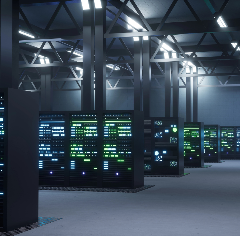 Enterprise server room rack architecture